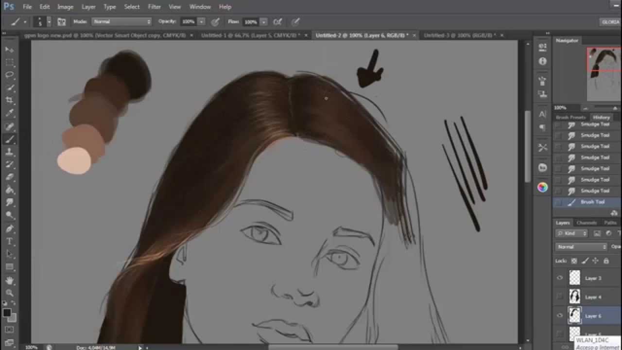 How to Draw Hair in Photoshop